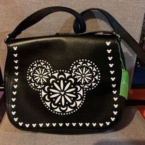 NWT Disney Parks Vera Bradley Black and White Mickey Designer Women's Bag